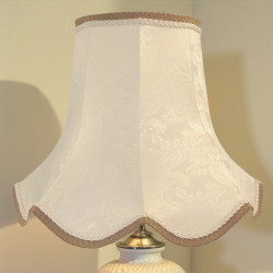 Paisley Jacquard Ivory Modern Fabric Lampshade