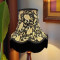 Paisley Print Black and Gold Lampshade