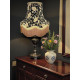 Paisley Print Black and Gold Fringe Lampshade
