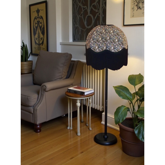 Paisley Print Black Dome Lampshade