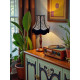 Paisley Print Black Seam Lampshade