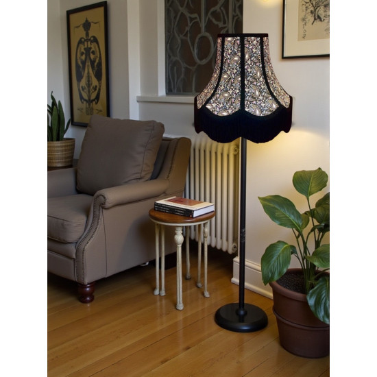 Paisley Print Black Seam Lampshade