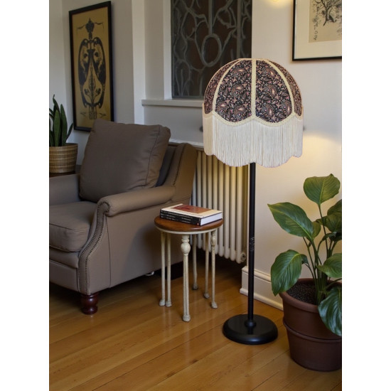 Paisley Print Pink Cream Seam Dome Lampshade