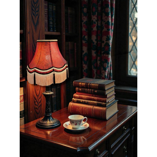 Paisley Jacquard Red and Black Gallery Lampshade