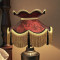 Paisley Jacquard Red Black Victorian Lampshade