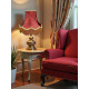 Paisley Jacquard Red and Gold Lampshade