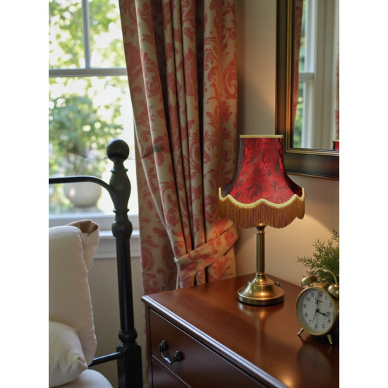 Paisley Jacquard Ruby Gold Lampshade