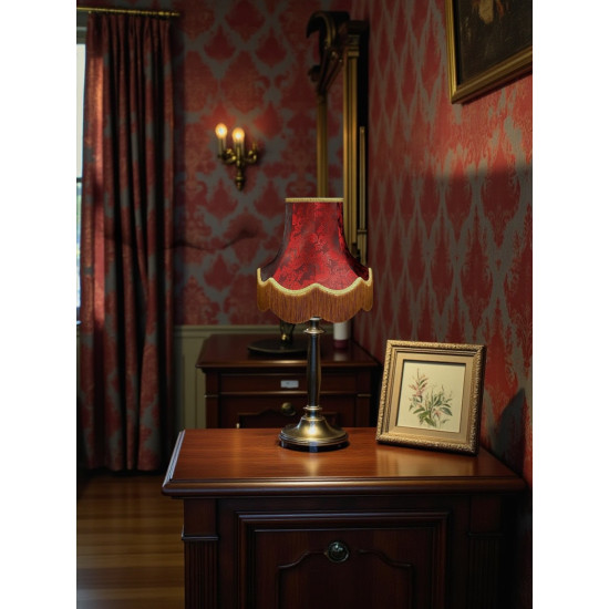 Paisley Jacquard Ruby Gold Lampshade