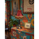 Paisley Jacquard Ruby Gold Lampshade