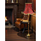 Paisley Jacquard Red and Gold Modern Lampshade