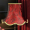 Paisley Jacquard Red and Gold Modern Lampshade
