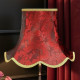 Paisley Jacquard Red and Gold Modern Lampshade Paisley Jacquard Red and Gold Modern Lampshade