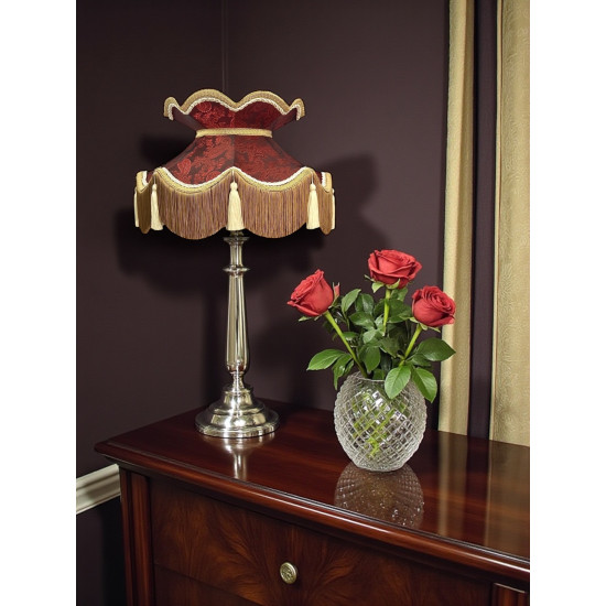 Paisley Jacquard Red Victorian Lampshade