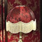 Paisley Jacquard Red Cream Dome Lampshade
