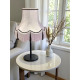 Paisley Jacquard White Black Lampshade