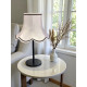 Paisley Jacquard White Black Modern Lampshade