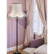 Paisley Jacquard White Black Modern Lampshade