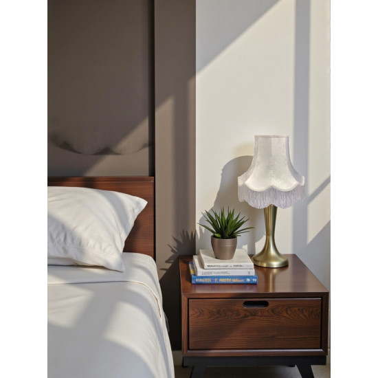 Paisley Jacquard White Lampshade