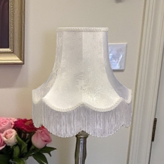 Paisley Jacquard White Lampshade