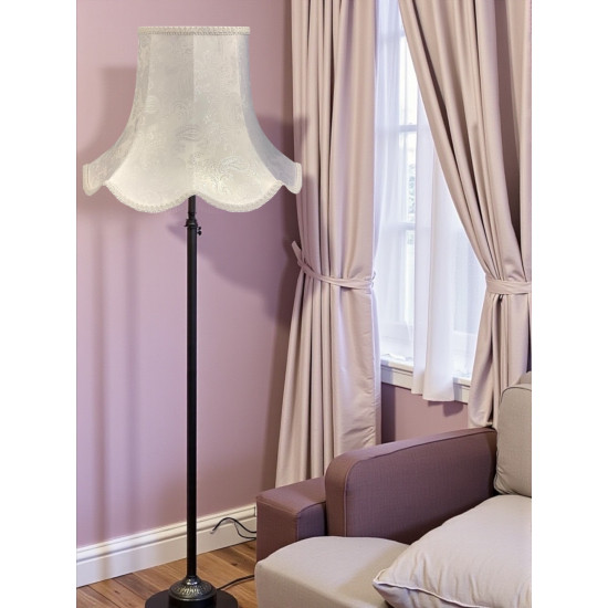 Paisley Jacquard White Modern Lampshade