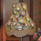 Exotic Peacock Black Double Scallop Fabric Lampshades
