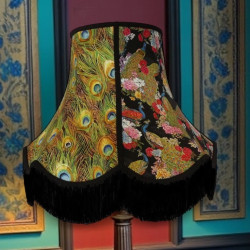 Proud Peacock Fabric Lampshades
