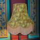 Peacock Feathers Gold Fabric Lampshades