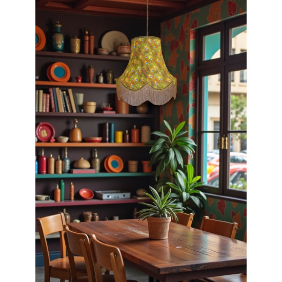 Peacock Feathers Fabric Lampshades