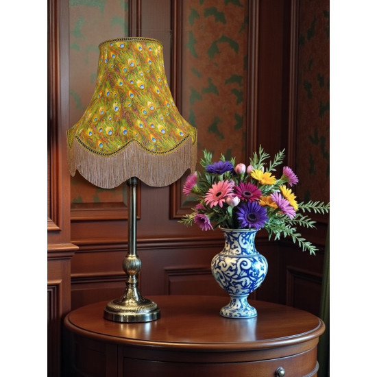 Peacock Feathers Fabric Lampshades