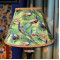 Peacock Plume Green and Gold Fabric Lampshades