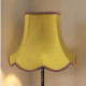 Antique Gold Rosso Modern Scalloped Fabric Lampshade