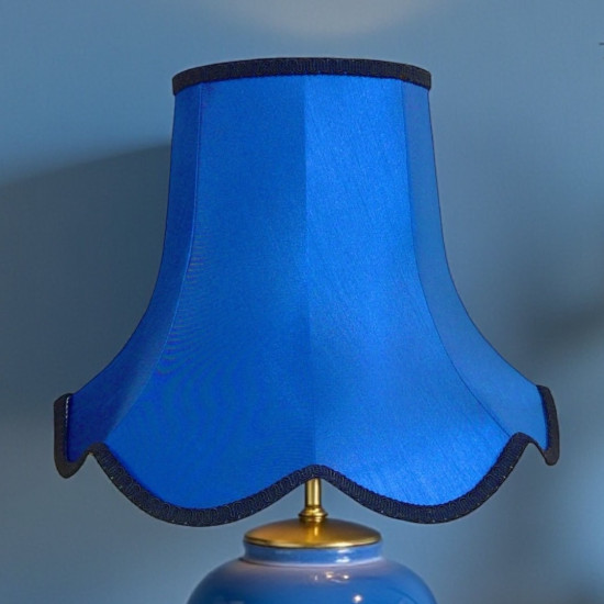 Royal Blue Modern Fabric Lampshades