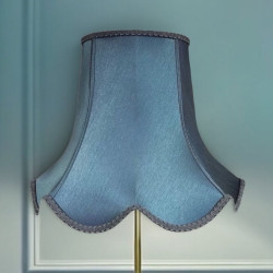 Slate Blue Modern Fabric Lampshades