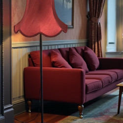 Burgundy Modern Fabric Lampshades