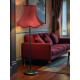 Burgundy Modern Fabric Lampshades