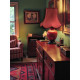 Burgundy Modern Fabric Lampshades