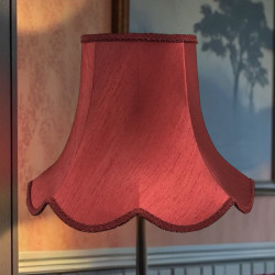 Burgundy Modern Fabric Lampshades