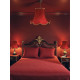 Burgundy Red and Gold Modern Fabric Lampshades