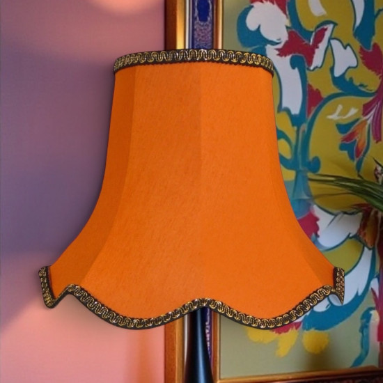 Burnt Orange Modern Fabric Lampshades Burnt Orange Modern Fabric Lampshades