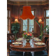 Terracotta Orange Modern Fabric Lampshades
