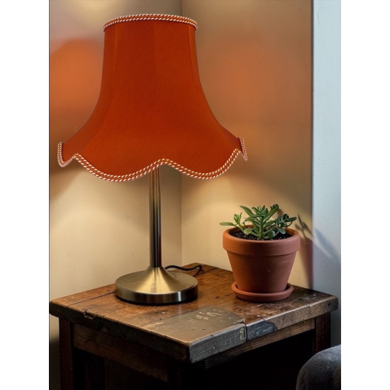 Terracotta Orange Modern Fabric Lampshades