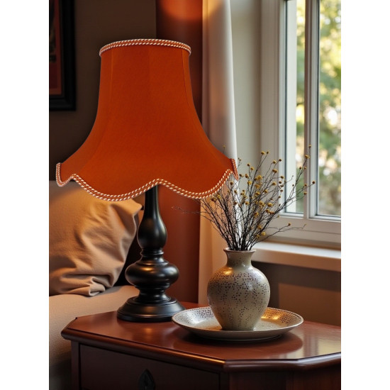 Terracotta Orange Modern Fabric Lampshades
