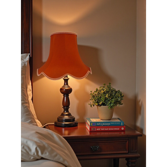 Terracotta Orange Modern Fabric Lampshades