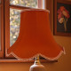 Terracotta Orange Modern Fabric Lampshades