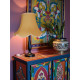 Corn Light Gold Modern Scalloped Fabric Lampshades