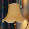 Corn Light Gold Modern Scalloped Fabric Lampshades