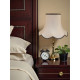 Cream and Black Gold Modern Scalloped Fabric Lampshades