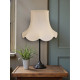 Cream Modern Scalloped Fabric Lampshades