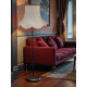 Cream Rosso Gold Modern Scalloped Fabric Lampshades