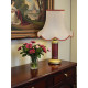 Cream Rosso Gold Modern Scalloped Fabric Lampshades